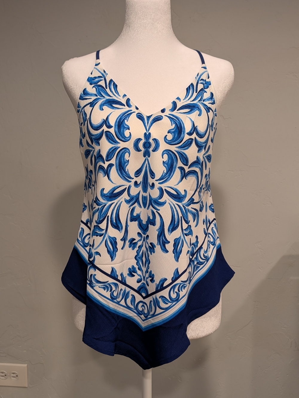 NWOT Boho Asymmetric Cami Top size small